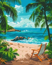 Картини за номерами Літня ідилія 40x50 Brushme BS54091