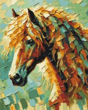 Картины по номерам Лошадка © Олег Лобурак 40x50 Brushme BS54165