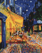 Картины по номерам Ночное кафе в Арле. Ван Гог 40x50 Brushme BS51338