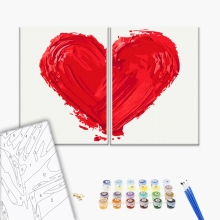 Картины по номерам Отпечаток любви 30x40 Brushme RBS10267Q