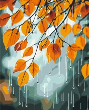 Картины по номерам Осенний дождь 40x50 Brushme BS54393