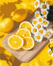 Картини за номерами Соковитий лимон 40x50 Brushme BS54311