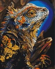 Картини за номерами Виразна ящірка © Telonitskaya Kristina 40x50 Brushme BS54485