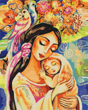 Картини за номерами Материнське кохання 40x50 Brushme BS51591
