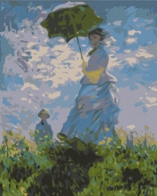 Картины по номерам Женщина с зонтиком. Клод Моне 48x60 Brushme BS6441L