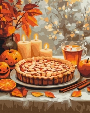 Картини за номерами Осінній друг 40x50 Brushme BS54171