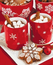 Картины по номерам Снежное какао 48x60 Brushme BS52726L