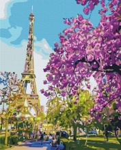 Картины по номерам В центре Парижа 48x60 Brushme BS3777L
