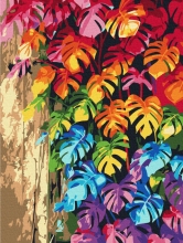 Картины по номерам Цветное листья 30x40 Brushme RBS32082