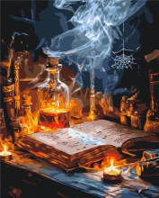 Картины по номерам Зелья и книги заклинаний 40x50 Brushme BS54428