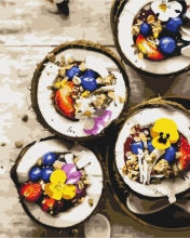 Картини за номерами Сніданок кокосовий 48x60 Brushme BS52569L