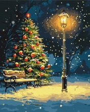 Картины по номерам Ночной танец снежинок 40x50 Brushme BS54191