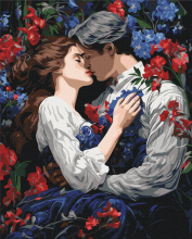 Картины по номерам Поцелуй в цветущем саду 40x50 Brushme BS53897
