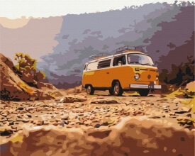 Картины по номерам Путешествие хиппи 48x60 Brushme BS52468L