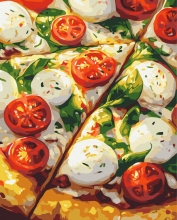 Картини за номерами Італійська піца 40x50 Brushme BS54442