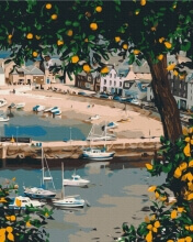 Картины по номерам Живописная бухта 48x60 Brushme BS53780L