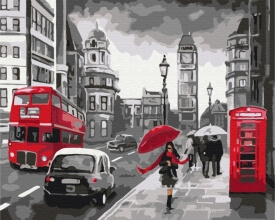Картины по номерам Дождливый Лондон 48x60 Brushme BS34828L