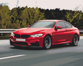 Картины по номерам Спортивна машина 40x50 Brushme BS52619