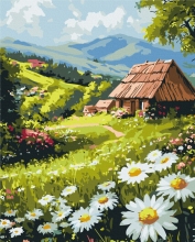 Картини за номерами Сільський затишок 40x50 Brushme BS54381