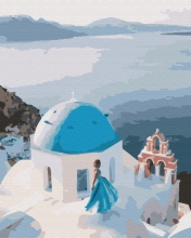 Картини за номерами На даху Греції 48x60 Brushme BS34800L