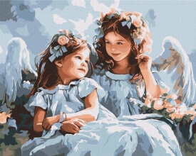 Картины по номерам Ангелы 48x60 Brushme BS53773L