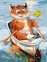 Картина по номерам Веселая рыбалка София Никулина 30 х 40 см Идейка КН04245